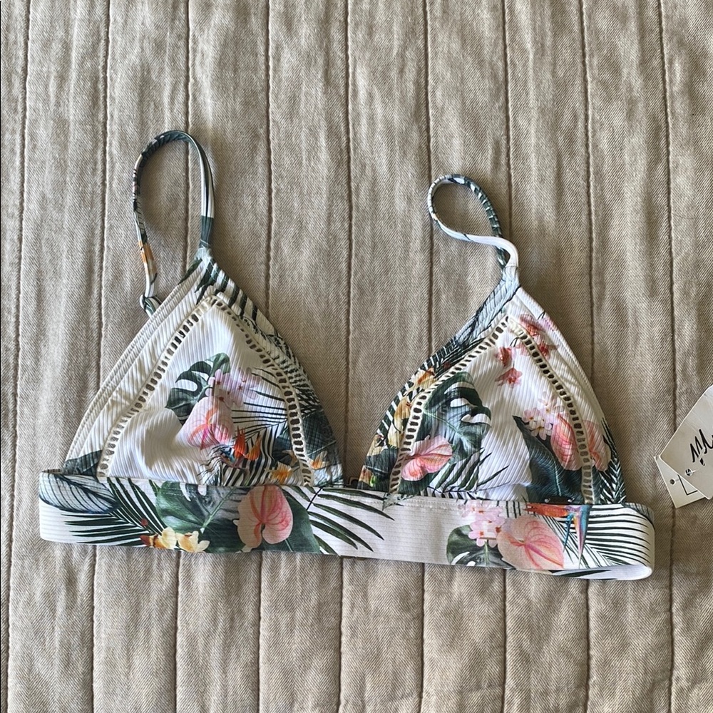 Rip Curl Floral Tropical Bikini Top - NWT